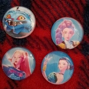 Kpop Demon hunter HUNTRIX 4 Custom Magnet Set